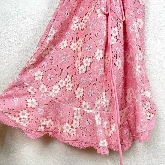 NBD Marilyn Blush & Ivory Lace Sleeveless Dress Size XL Women - Picture 9 of 15